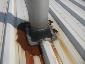 Cut Edge Corrosion Around Flue