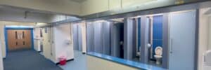 Completed school toilet remodelling and updating